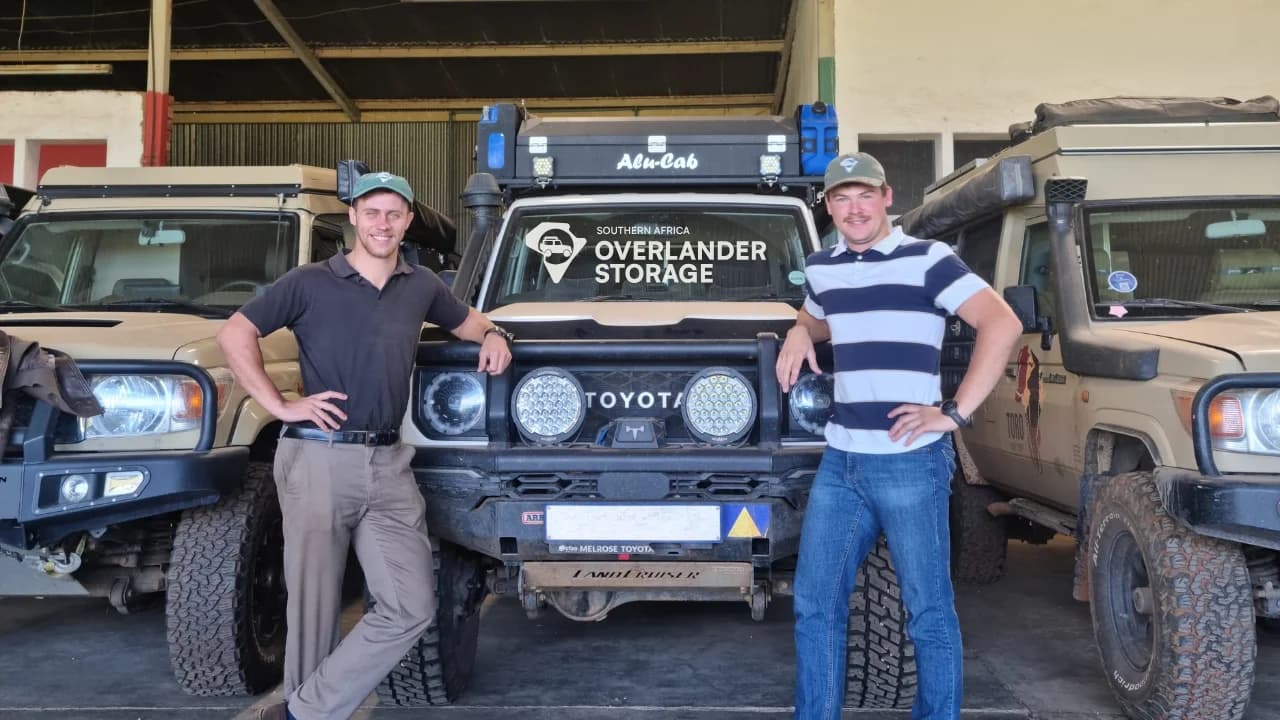SAOS founders with overlanding vehicles